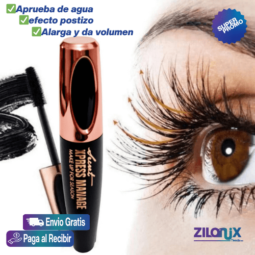 Pestañina 4D ❤DEJA QUE TUS OJOS HABLEN POR TI - 500% mas largas - ZILONIX COLOMBIA