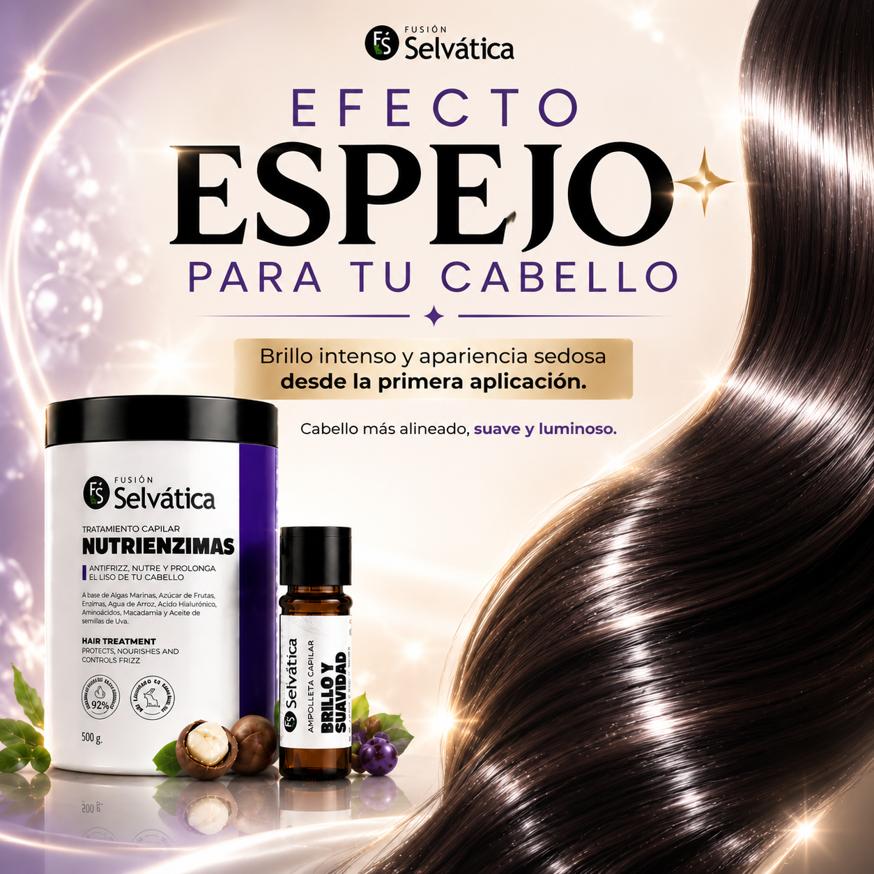 🌿Nutrenzimas🌿 Di Adiós al Frizzy Devuelve  el Brillo a tu Cabello