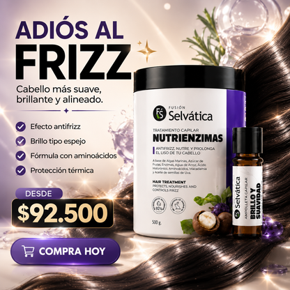 🌿Nutrenzimas🌿 Di Adiós al Frizzy Devuelve  el Brillo a tu Cabello