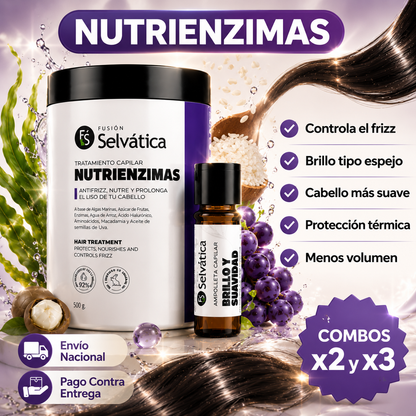 🌿Nutrenzimas🌿 Di Adiós al Frizzy Devuelve  el Brillo a tu Cabello